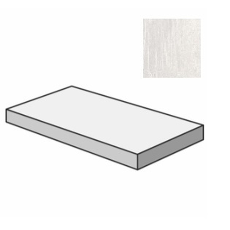 Sant Agostino Dripart CSAGSDTT12 Gradone Angolare Sx Titanium 33x120 матовая