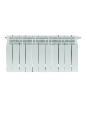 Радиатор STOUT Ventil 350 11 секций, биметалл, нижнее правое подключен,,белый SRB-3320-035011