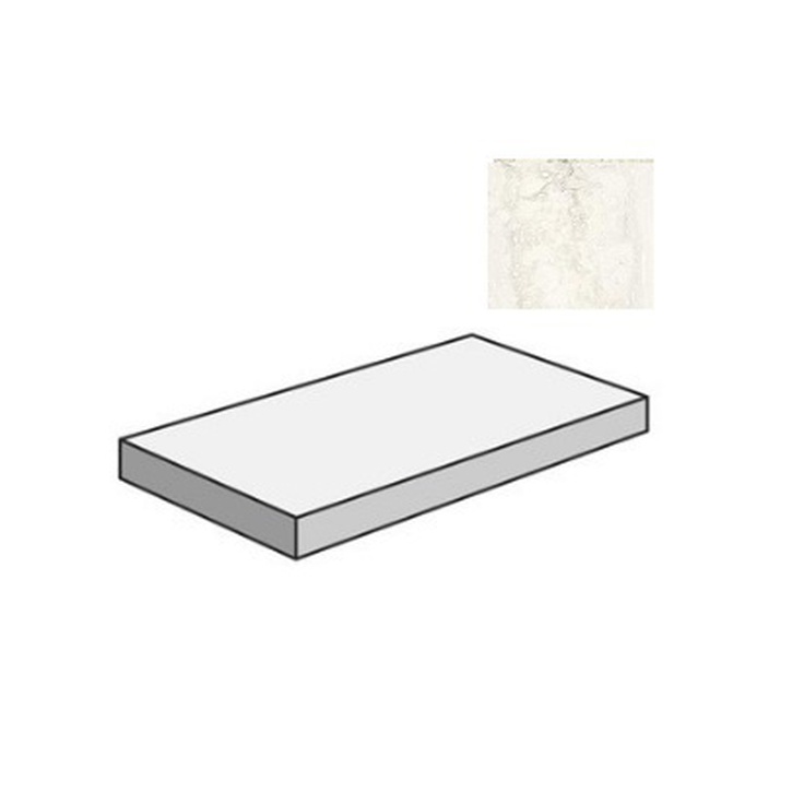 Sant Agostino Invictus CSAGDIWT12 Gradone Angolare Dx White 33x120 матовая