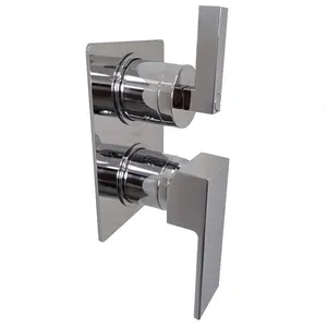 Смеситель для душа Paini встраиваемый, однозахватный, дивертор, внутр.часть, хром 21CR6911