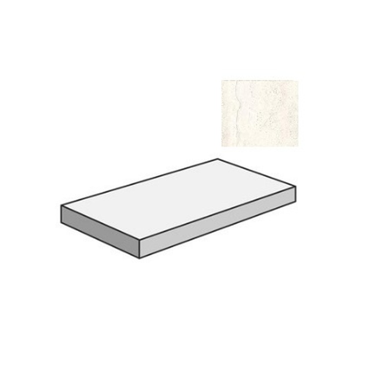 Sant Agostino Via Appia CSAGDVCW12 Gradone Angolare Dx Vein Cut White 33x120 матовая