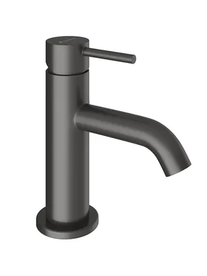 Смеситель для раковины Aqueduto CAN0145 однозахватный, низкий излив 65мм, цвет: оружейная сталь