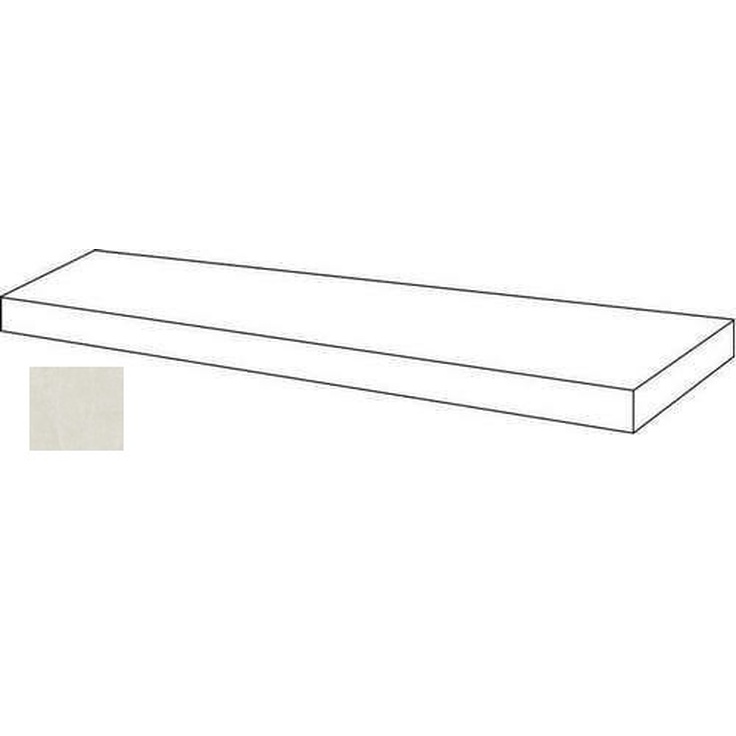 Atlas Concorde Russia Rinascente Resin 620070002725 White Scalino Angolare Dx 33x80 матовая