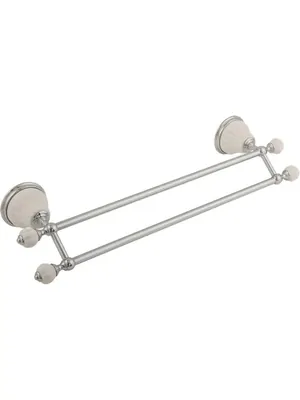 Migliore Полотенцедержатель двойной 50 см керамика белая, хром ML.OLV-60.623.BI.CR
