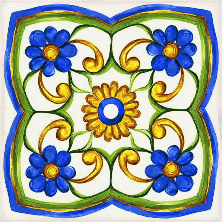 Sant Agostino Vita CSAFMXLU20 Fiore Mix Luc 20x20 глянцевая