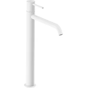 Смеситель для умывальника RAVAK X070237 однозахватный, излив 257 мм, белый вельвет