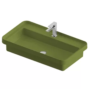 Раковина ArtCeram 800х450 врезная/накладная, зеленый шалфей TFL035 44;00