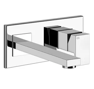 Смеситель Gessi Rettangolo K 44836.031 для умывальника, встр., излив 207мм, внешняя часть, хром