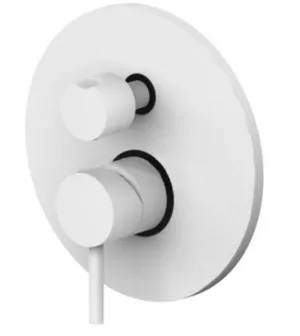 Смеситель для душа Paffoni LIG019BO встраиваемый, однозахватный, на 3 выхода, белый матовый