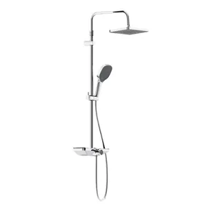 Душевая система Damixa с полкой, хром 940730000