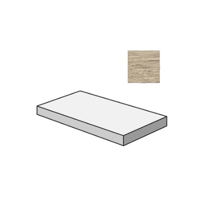 Sant Agostino Sunwood CSAGSSNA12 Gradone Angolare Sx Almond 33x120 матовая