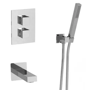 Душевая система Paini для ванны/душа,термостат,ручн.душ,излив,хром 21CRSET26911THBATH