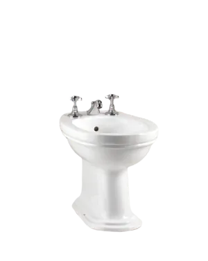 Биде напольное Devon&Devon IBBID1F с одним отверстием под смеситель, цвет: белый