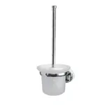Ершик для унитаза Ledeme настенный, белый с элементами хрома L1710