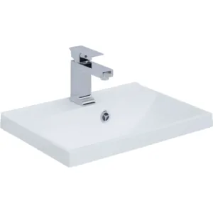 Раковина Aquanet 50 500х350 мм, литьевой мрамор, белая 284237