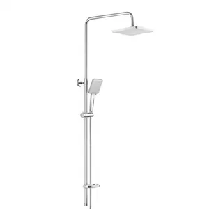 Душевой гарнитур Swedbe 5076 верхний/ручной душ 6 реж., шланг, мыльница, цвет: хром
