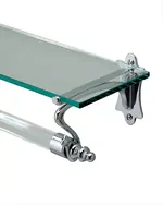 Полотенцедержатель со стеклянной полкой Devon&Devon L-550 DD105CR хром