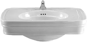 Раковина подвесная Devon&Devon IBLG1F 700х570 с 1 отверстием под смеситель, белая