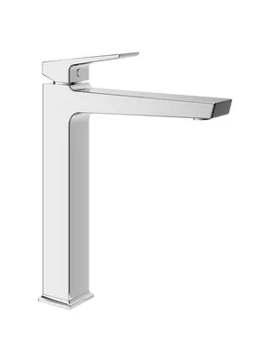 Смеситель для раковины Aqueduto CLA0300 однозахватный, высокий излив 205мм, цвет: хром