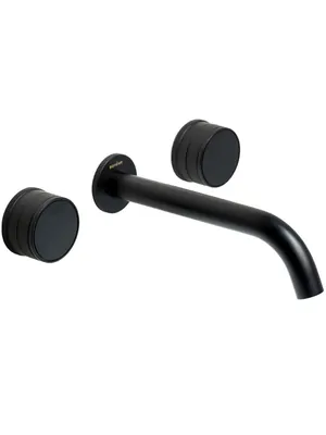 Смеситель Boheme 152-2-B-PR для раковины, встраиваемый, двухзахватный, чёрный