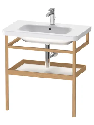 Полотенцедержатель с полкой Duravit 740х805х440 белый матовый/дуб. европ. DS988201876