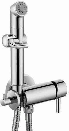 Смеситель встраиваемый Lemark LM7166C гигиенич.душ, плавная регул.напора воды, шланг 1,2м, хром