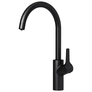 Смеситель DAMIXA для кухни, с каналом для питьевой воды, C - излив, чёрный 310721300