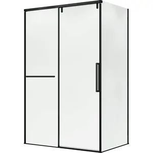Душевой уголок TERMINUS 02 900х1200х2200 прямоугольный, цвет: черный 2ES90х120B