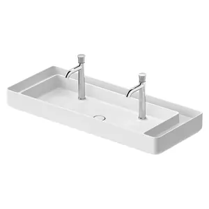 Умывальник накладной Duravit 1145х460х120 2 отв. под смеситель, белый 2660113272