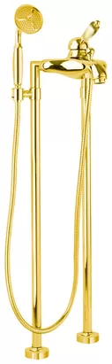 Смеситель CEZARES -VDPM-03/24-M для ванны, напольный, ручной душ, золото/ручка металл