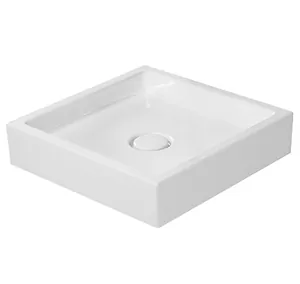 Раковина DURAVIT 470х470х100 шлифованная, б/отверстия под смес., крепление 0387470028