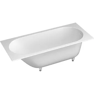 Ванна Salini 102411G 1700х750х600 иск. камень S-Sense, белый глянец, с обвязкой