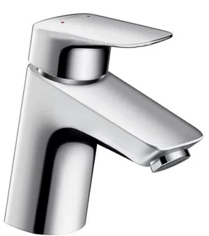 Смеситель Hansgrohe 71078000 LowFlow для умывальника, низкий фиксир излив, донный клапан