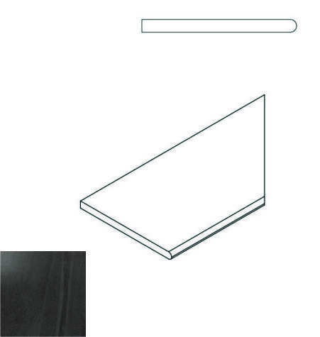 Contempora X2 Carbon Bordo Round Dx 60X30 матовая