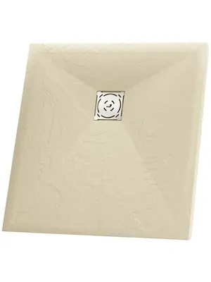 Душевой поддон RGW ST-0099Be (900х900х25) квадратный, иск. камень, бежевый 16152099-03