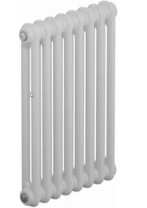 Радиатор стальной двухтрубчатый RIFAR 2057 - 12 секций, боковое подключение, белый TUB 2057-12