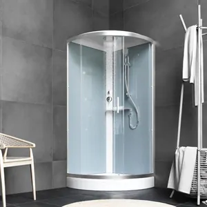 Душевая кабина AM.PM (90х90х190) стекло прозрачное, профиль белый W88C-401-090WT