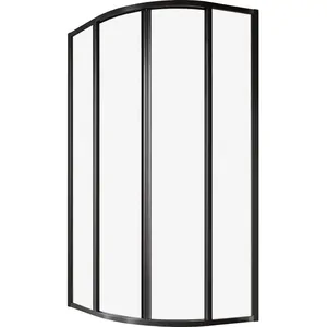 Душевой уголок RAVAK SKCP4-80 (795x795x1950) раздвижные двери, стекло, черный+Transparent