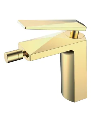 Смеситель Boheme 386 для биде, на 1 отверстие, однозахватный, золото