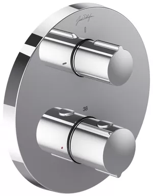 Смеситель Jacob Delafon E98731-CP/E75390-CP термостатический для ванны/душа, встраиваемый,внешн. часть