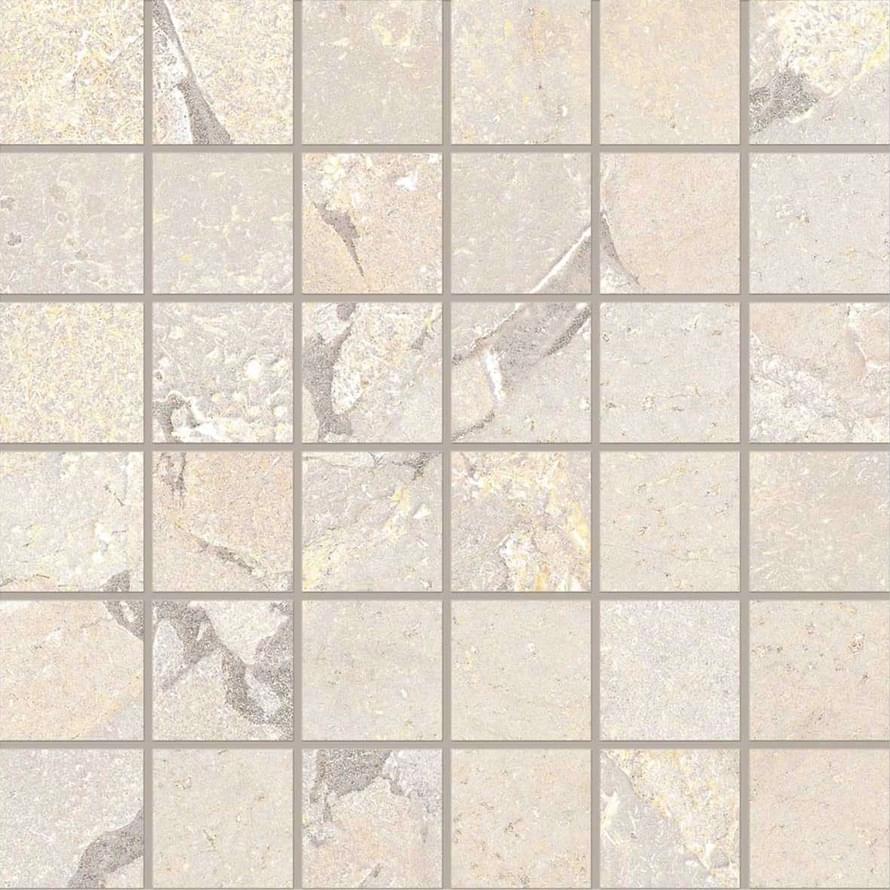 фон Unique Intensity Mosaico 5X5 Cobblestone White 30x30