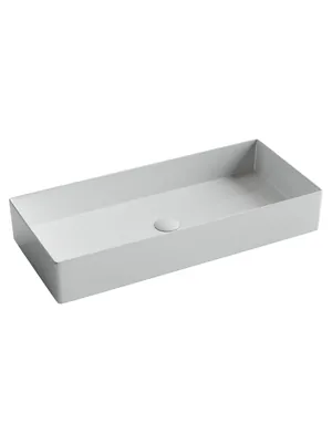 Раковина накладная Ceramicanova 801х361х130 прямоугольная,без перелива,белый CN6072