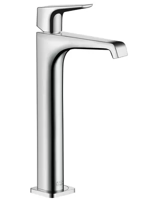 Смеситель Axor 36113000 для раковины высокий, рукоятка-рычаг, хром