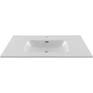 Раковина-столешница Aquanet 100 1010х465х175 с отверстием под смеситель, белый 254365