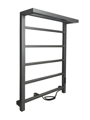 Полотенцесушитель Indigo (electrо) с/п 800х500 скр.монтаж, унив.подкл, графит металлик