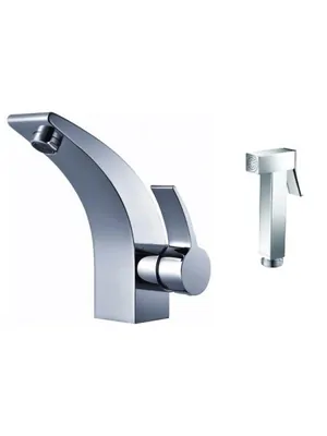 Смеситель Zeegres 54006001 для раковины, однозахватный, с выходом для гигиенического душа