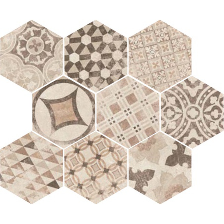 Equipe Hexatile 22098 Cement Garden Sand 17,5x20 матовая