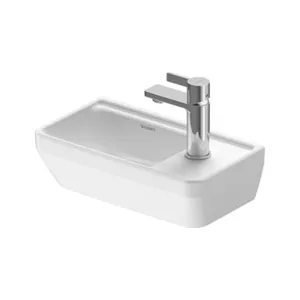 Умывальник подвесной Duravit 400х220х120 отв. под смеситель, WonderGliss, белый 07394000411