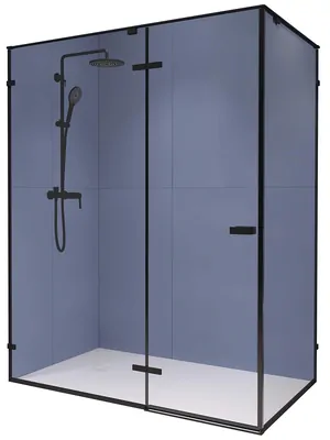 Душевой уголок RGW SV-040B (1600х1000х2000) прямоуг., стекло прозр. 8мм/черн. 353204060-14