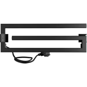 Полотенцесушитель Indigo (electrо) 200х600 (таймер, скр.монт, унив. подкл) черный муар